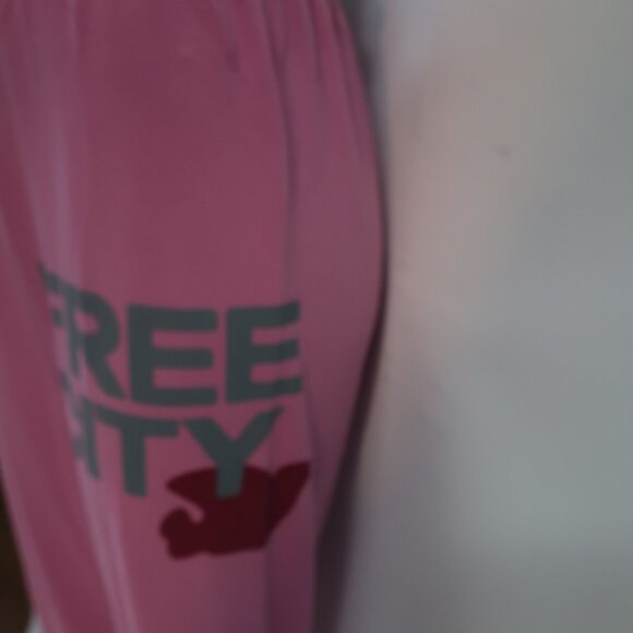 Womens Free City Pink Jogger Sweatpants S - Picture 2 of 7
